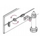 KAP Element Magnetic fixare plinta plastic - BLINK